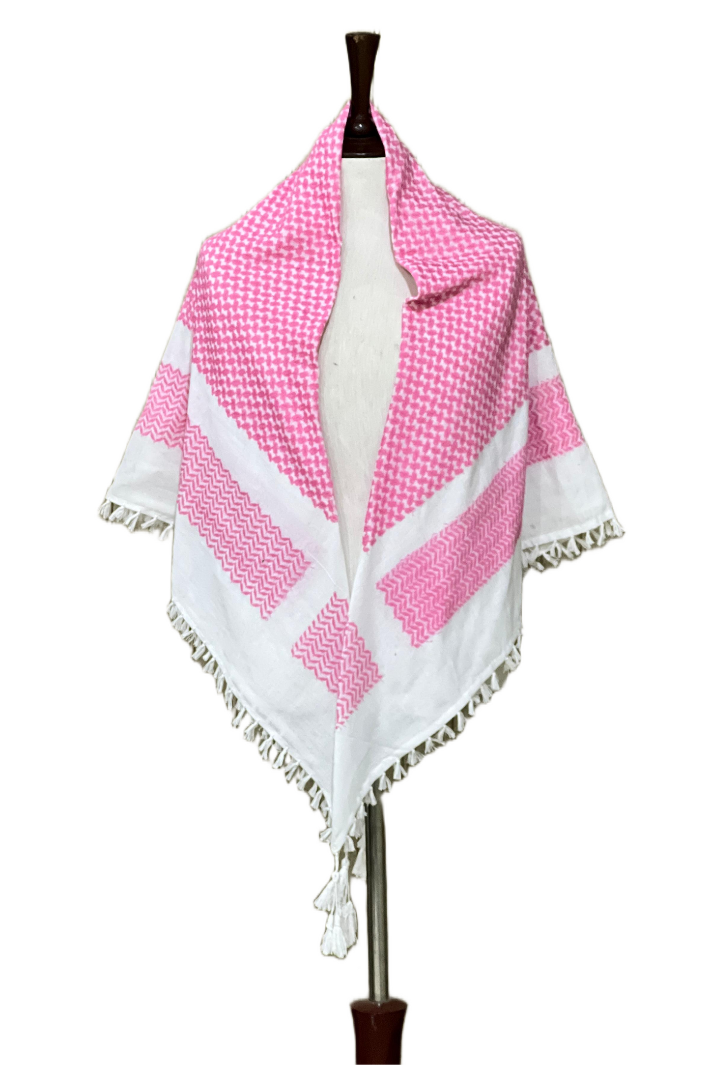Kufiya/Keffiyeh Pink 100% Premium Cotton