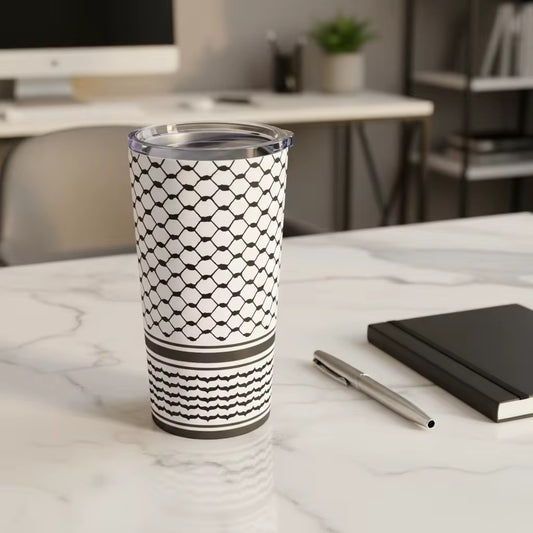 Palestina Keffiyeh RVS Thermobeker