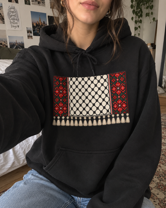 Keffiyeh Tatreez Hoodie