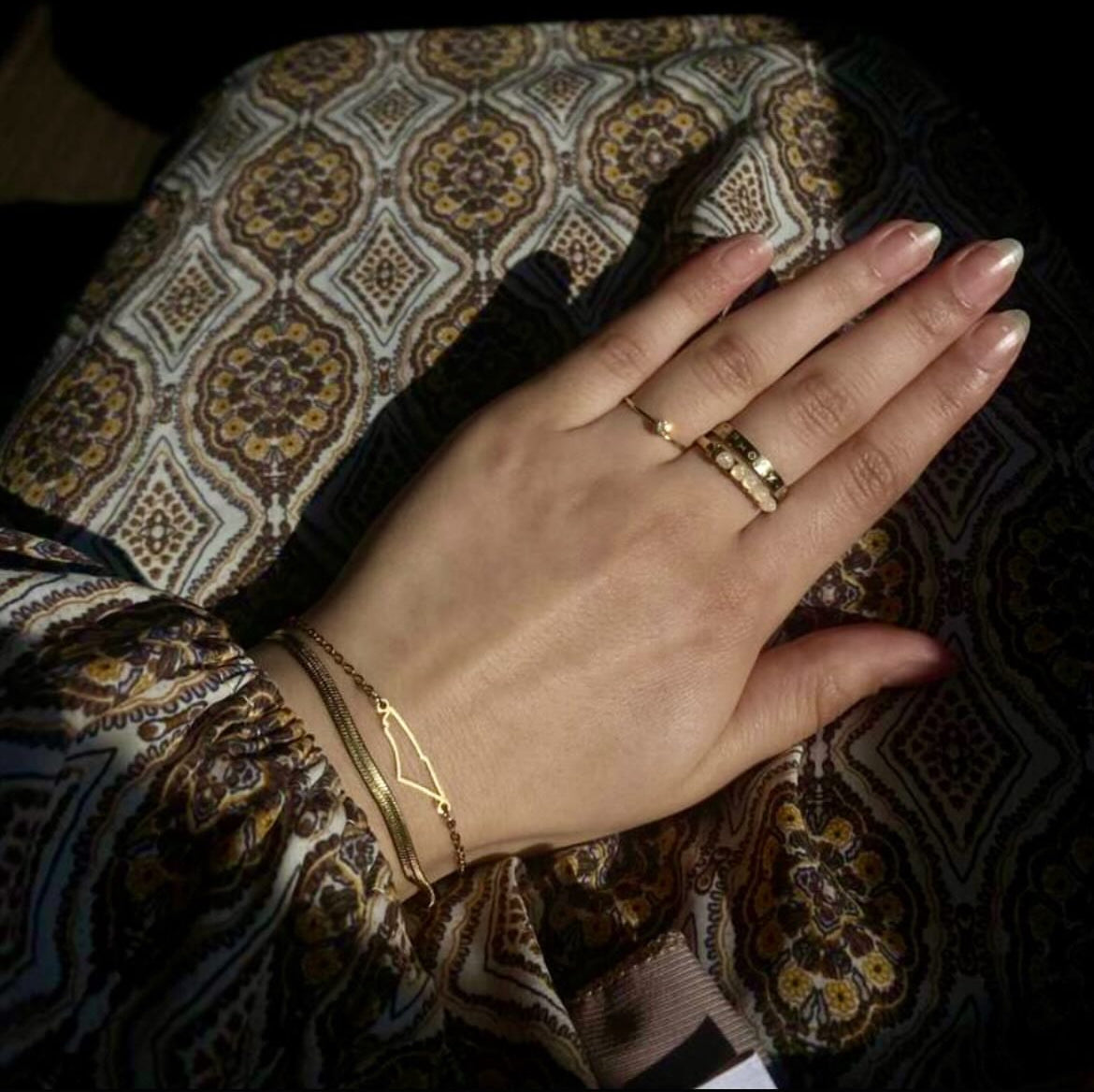 Pulsera Palestina Oro/Plata