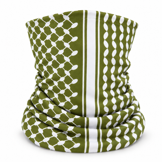 Olijf Groene Keffiyeh Bandana / Halsverwarmer