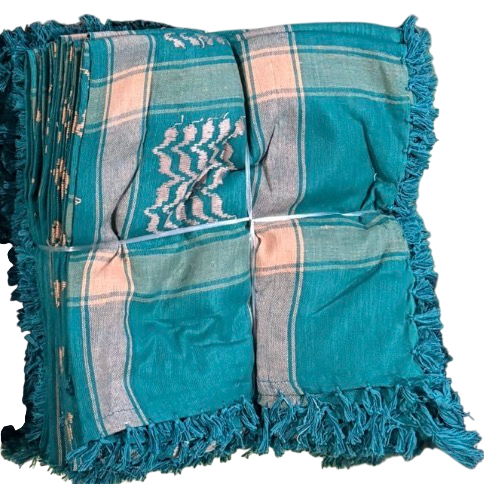 Kufiya/Keffiyeh Hellblau 100% Baumwolle