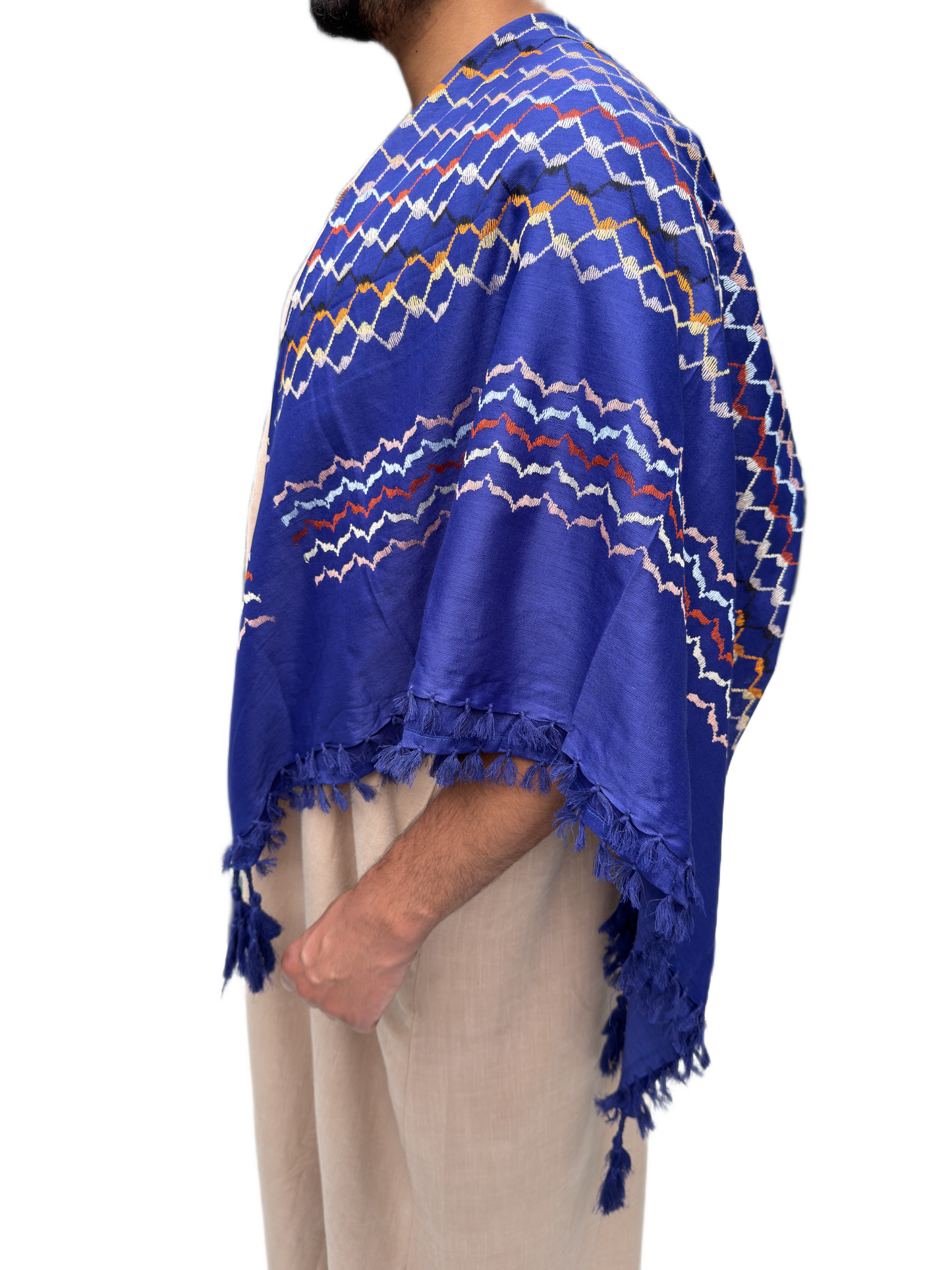 Kufiya/Keffiyeh Sort-Hvid 127x127 cm + Palæstina flag 90x150 cm Kombi Tilbud