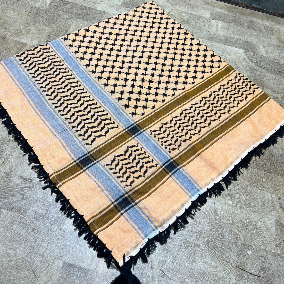 Kufiya/Keffiyeh Pêssego 100% Algodão