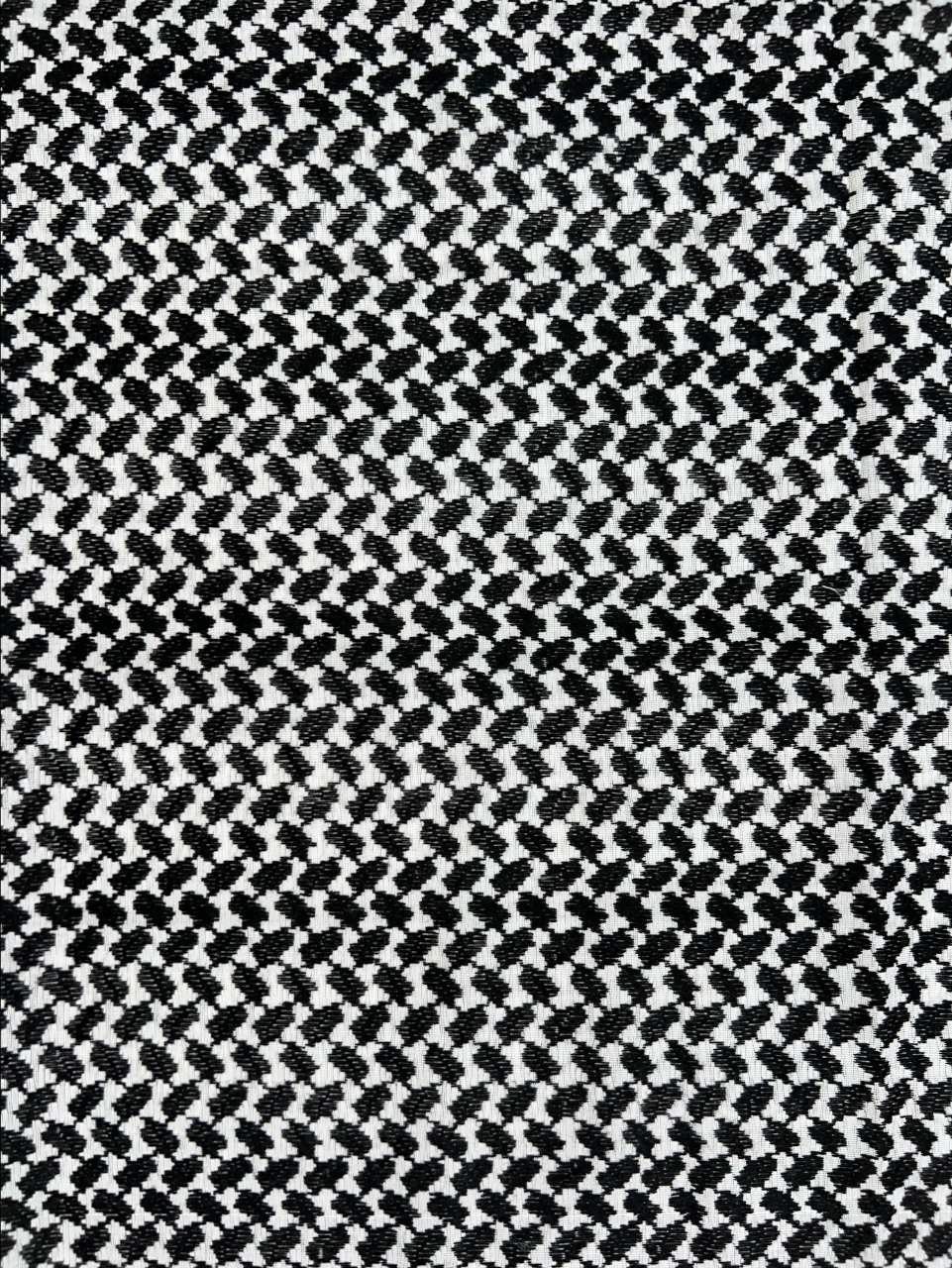Kufiya/Keffiyeh Black/White 100% Premium Cotton White Details