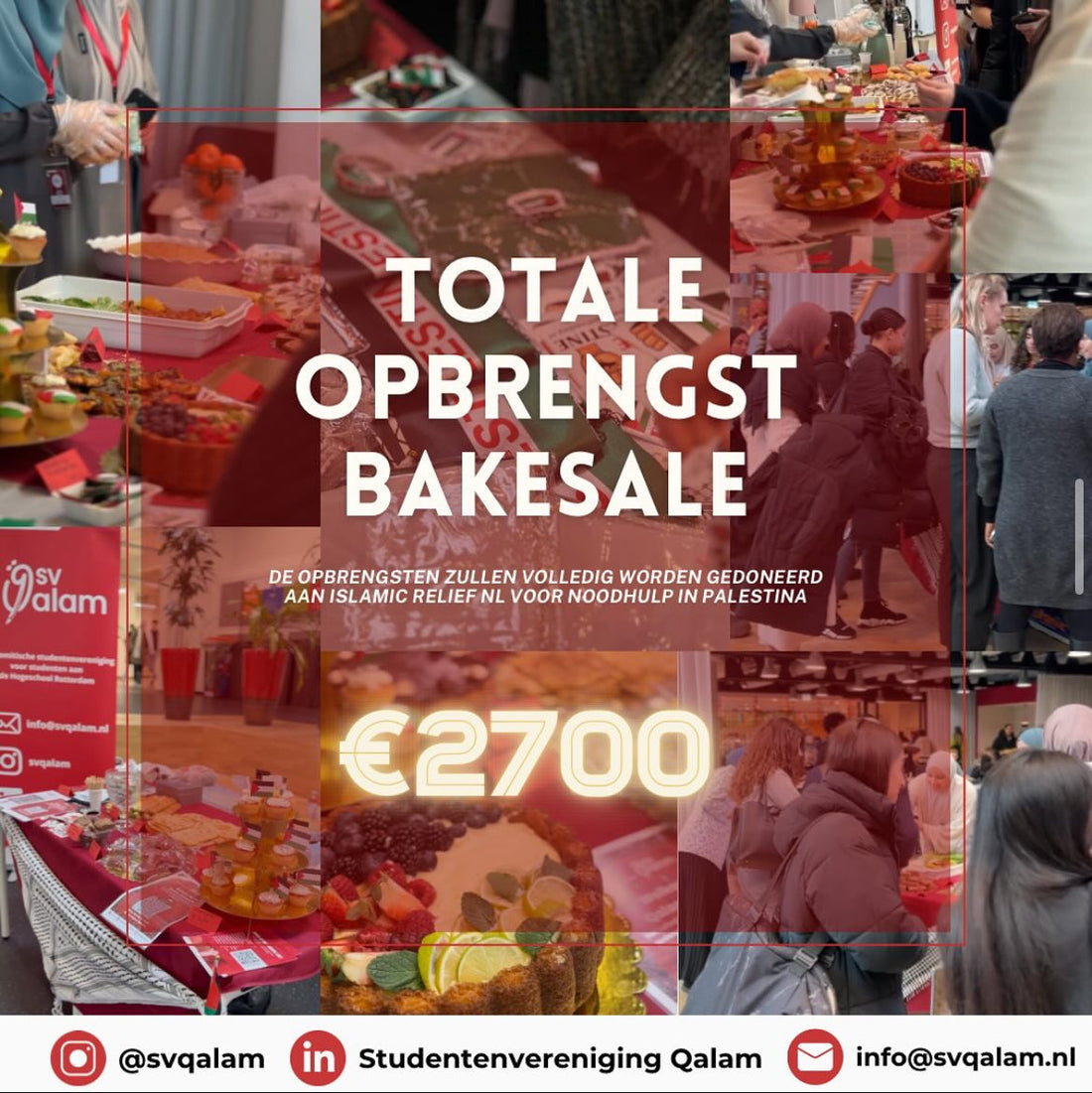 🇵🇸 Donatie aan studentenvereniging Qalam voor fundraiser Palestina – 8 februari 2024