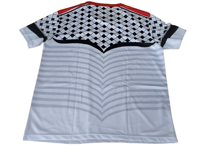 Palestine Voetbal T-shirt Wit-Rood