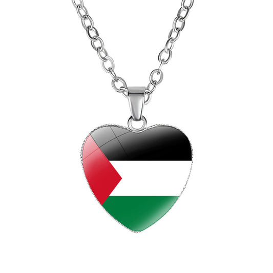 Palestinian flag necklace