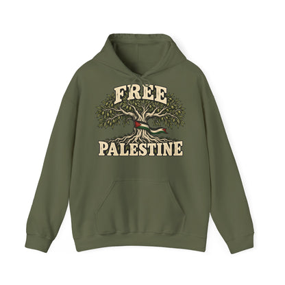 Free Palestine Olive Tree Hoodie