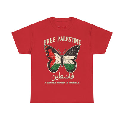 Free Palestine Butterfly Tee