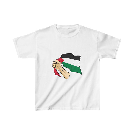 Kinder #FreePalestine T-Shirt aus schwerer Baumwolle