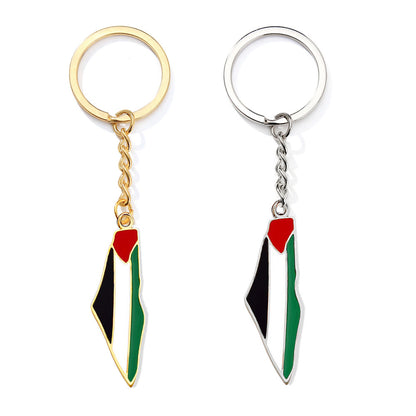Keychain With Palestinian Flag