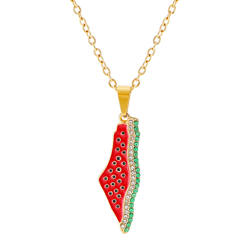 Palästina Halskette Gold/Silber