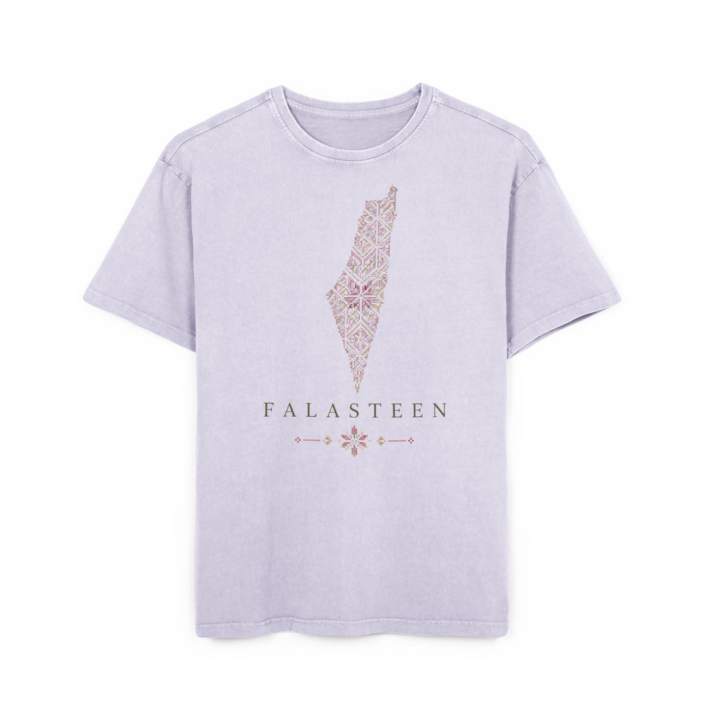 Falasteen Tatreez Landmap Oversized Tee