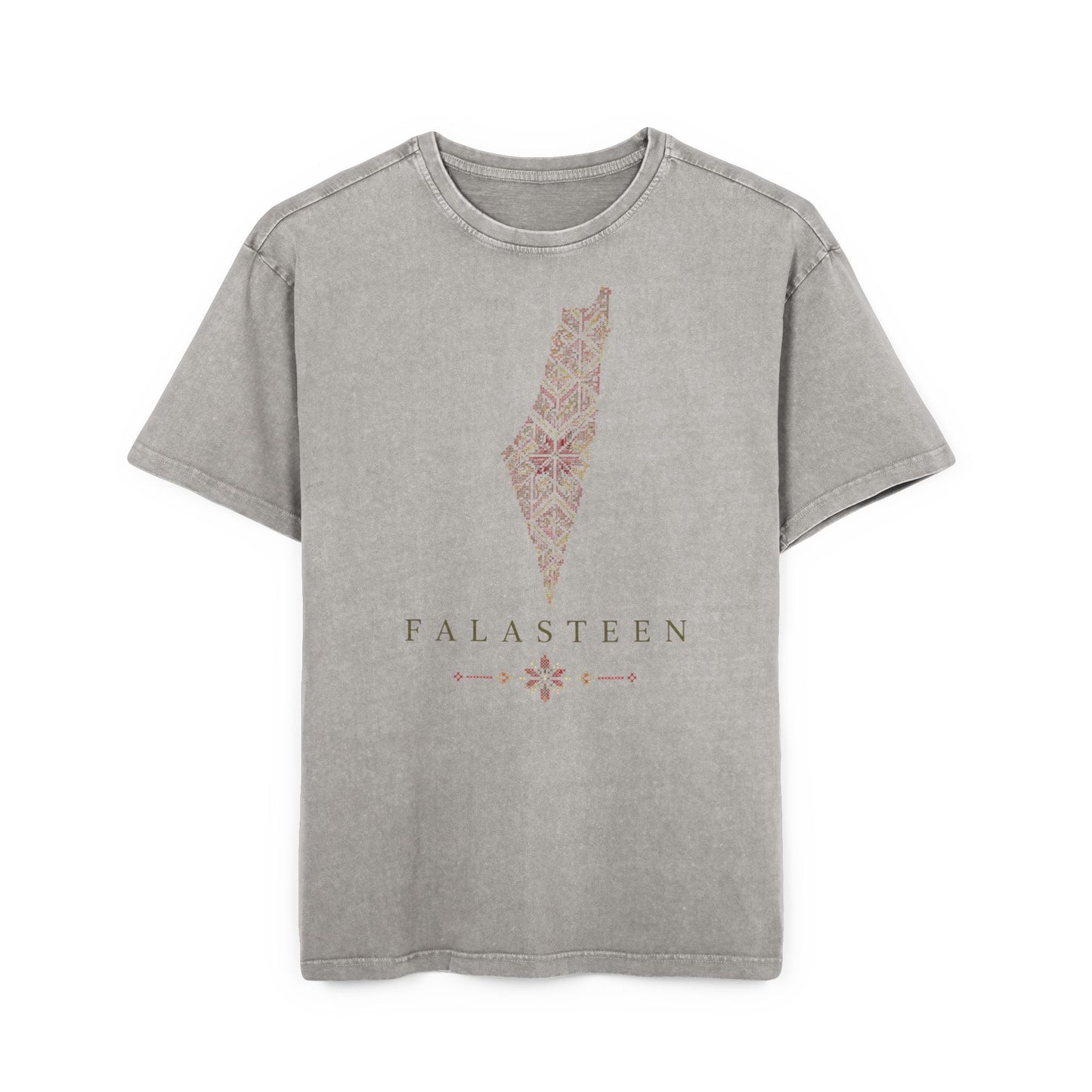 Falasteen Tatreez Landmap Oversized Tee