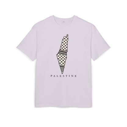 Palestine Keffiyeh Map Oversized Tee