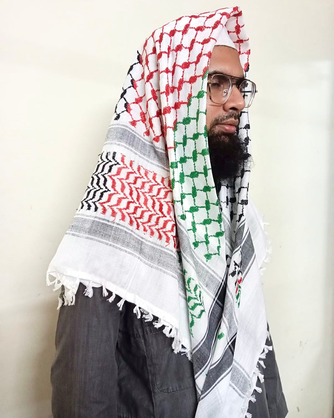 Men's Premium Islamic Keffiyeh Kufi - Palestine