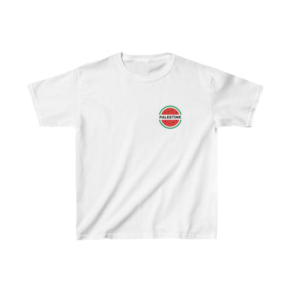 Kids Palestine Watermelon Heavy Cotton T-Shirt