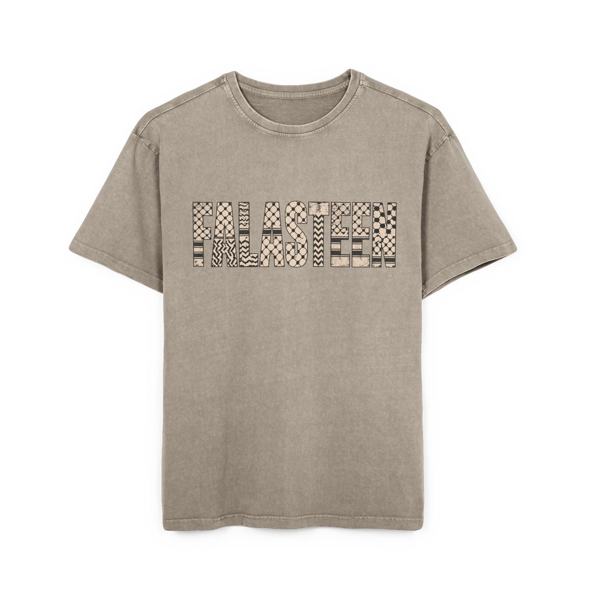 Falasteen Keffiyeh Washed Oversized Tee