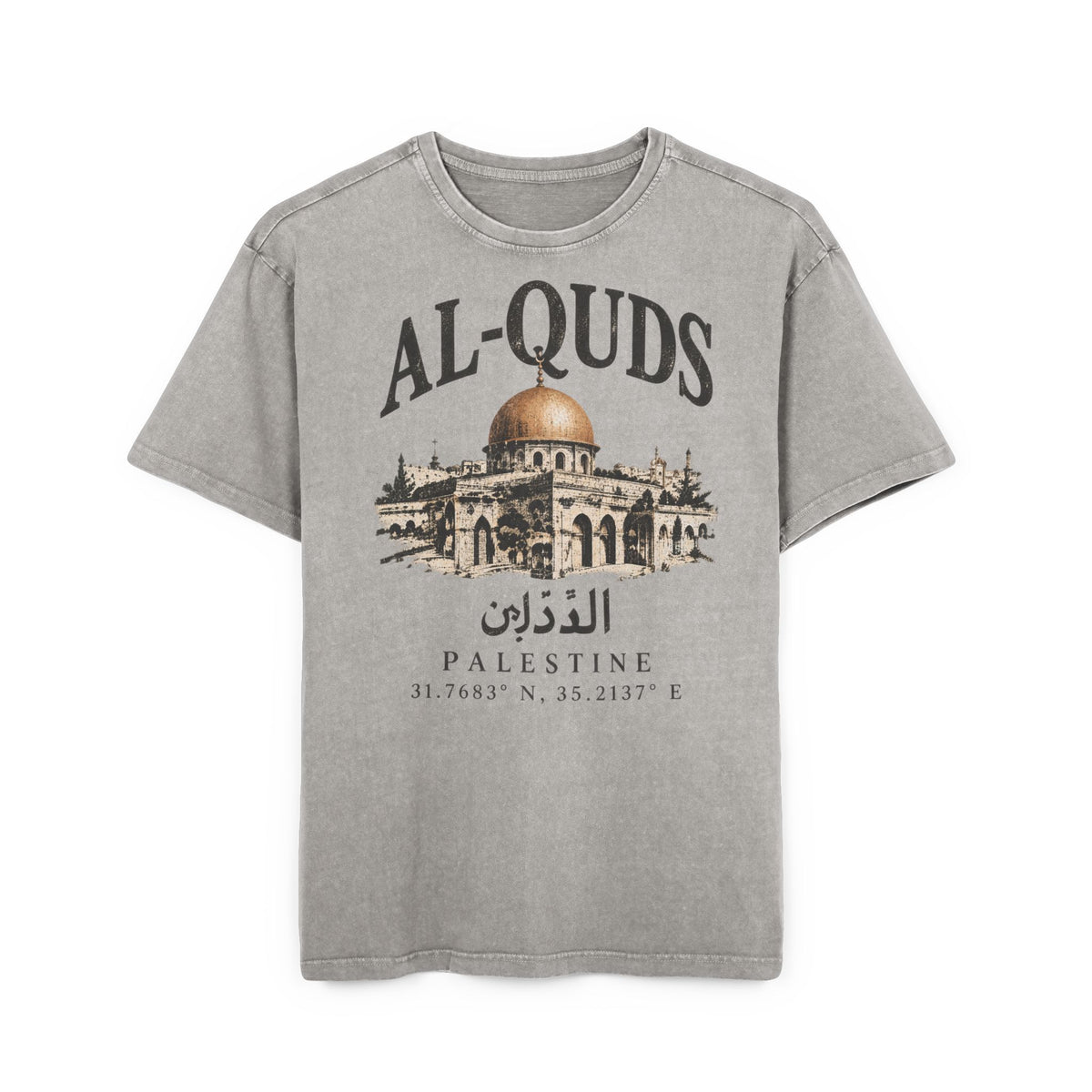 Al-Quds Washed Oversized Tee