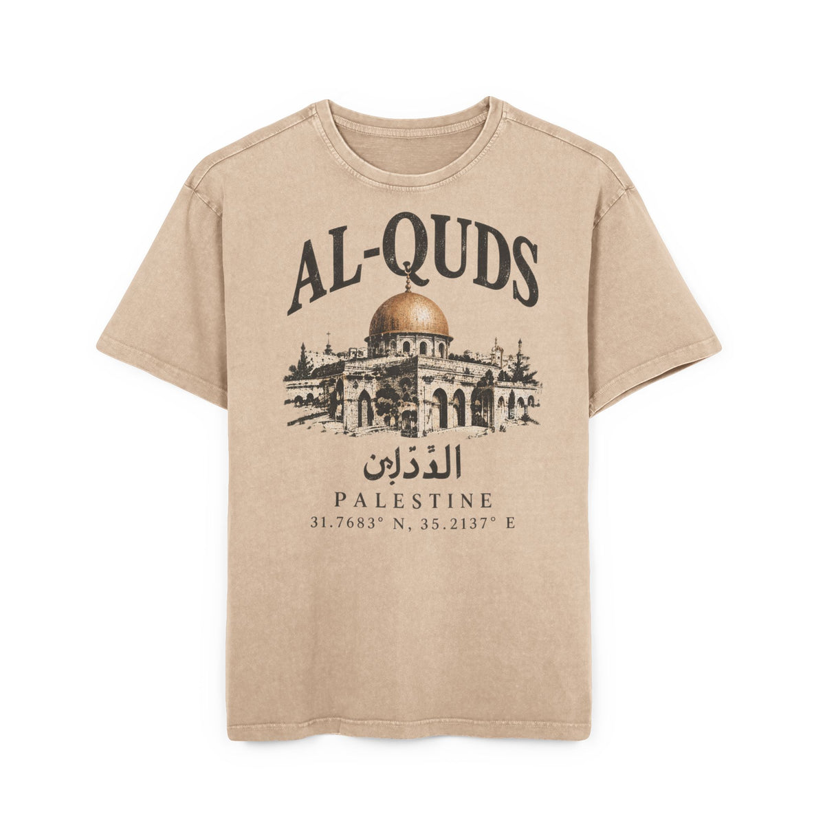 Al-Quds Washed Oversized Tee
