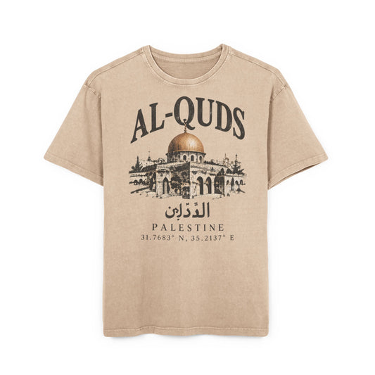 Al-Quds Washed Oversized Tee