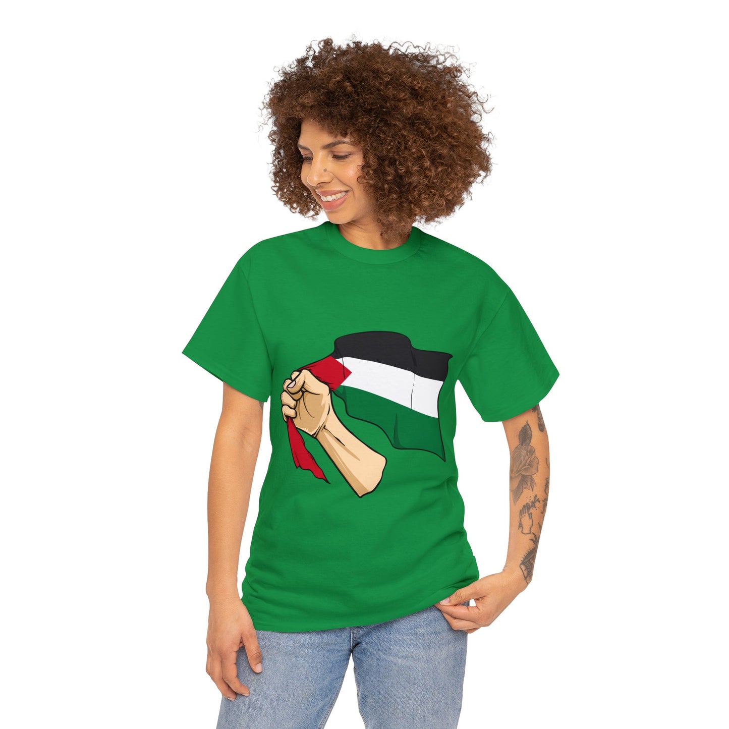 #FreePalestine T-Shirt aus schwerer Baumwolle