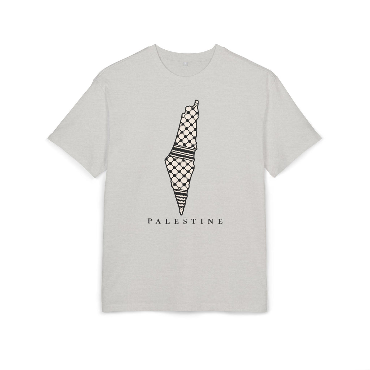 Palestine Keffiyeh Map Oversized Tee