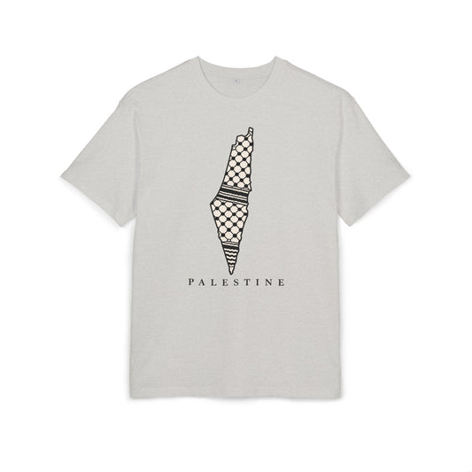 Palestine Keffiyeh Map Oversized Tee
