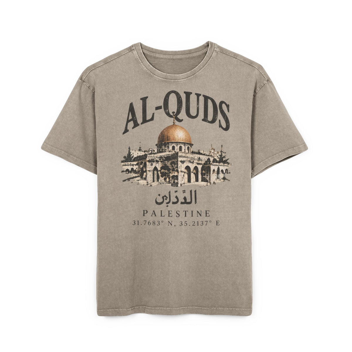 Al-Quds Washed Oversized Tee