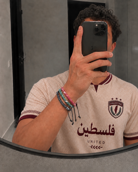 Keffiyeh Bracelet Red/Green/Black