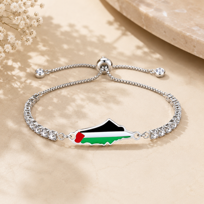 Palestine Bracelet with Sparkling Stones