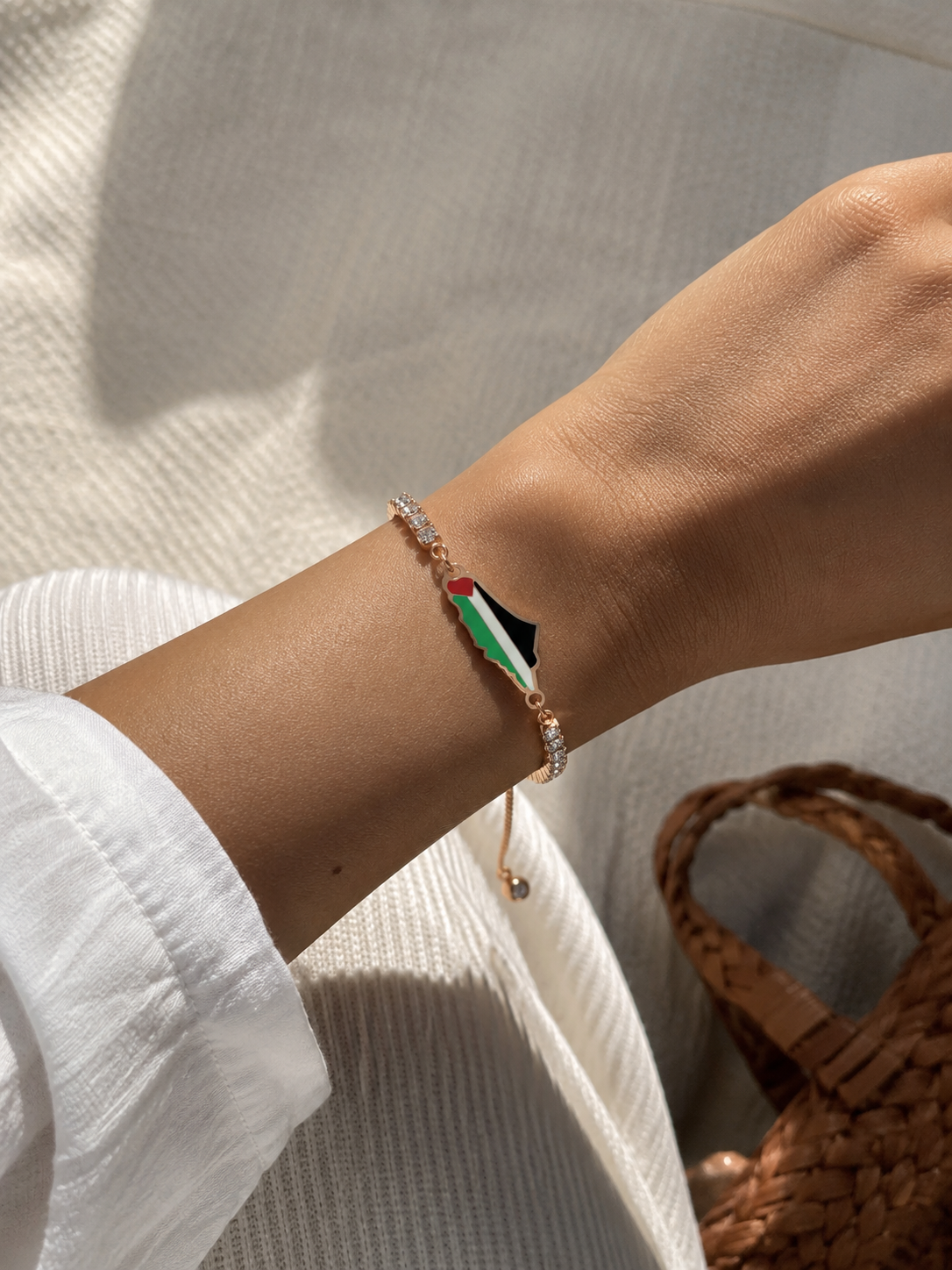 Palestine Bracelet with Sparkling Stones