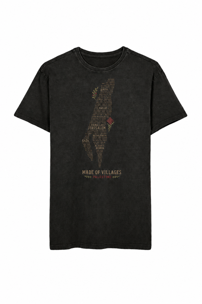 Villages of Palestine Oversized Tee