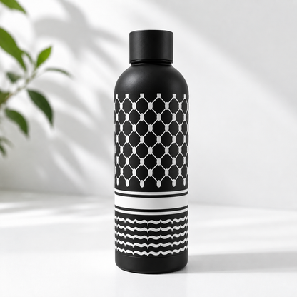 Thermosfles Keffiyeh Print Zwart