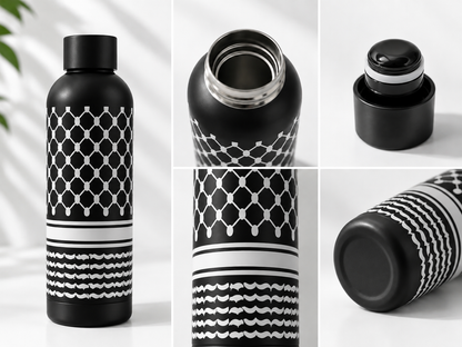 Thermosfles Keffiyeh Print Zwart