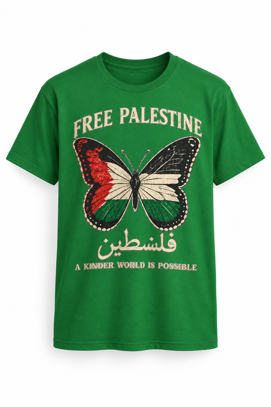 Free Palestine Butterfly Tee