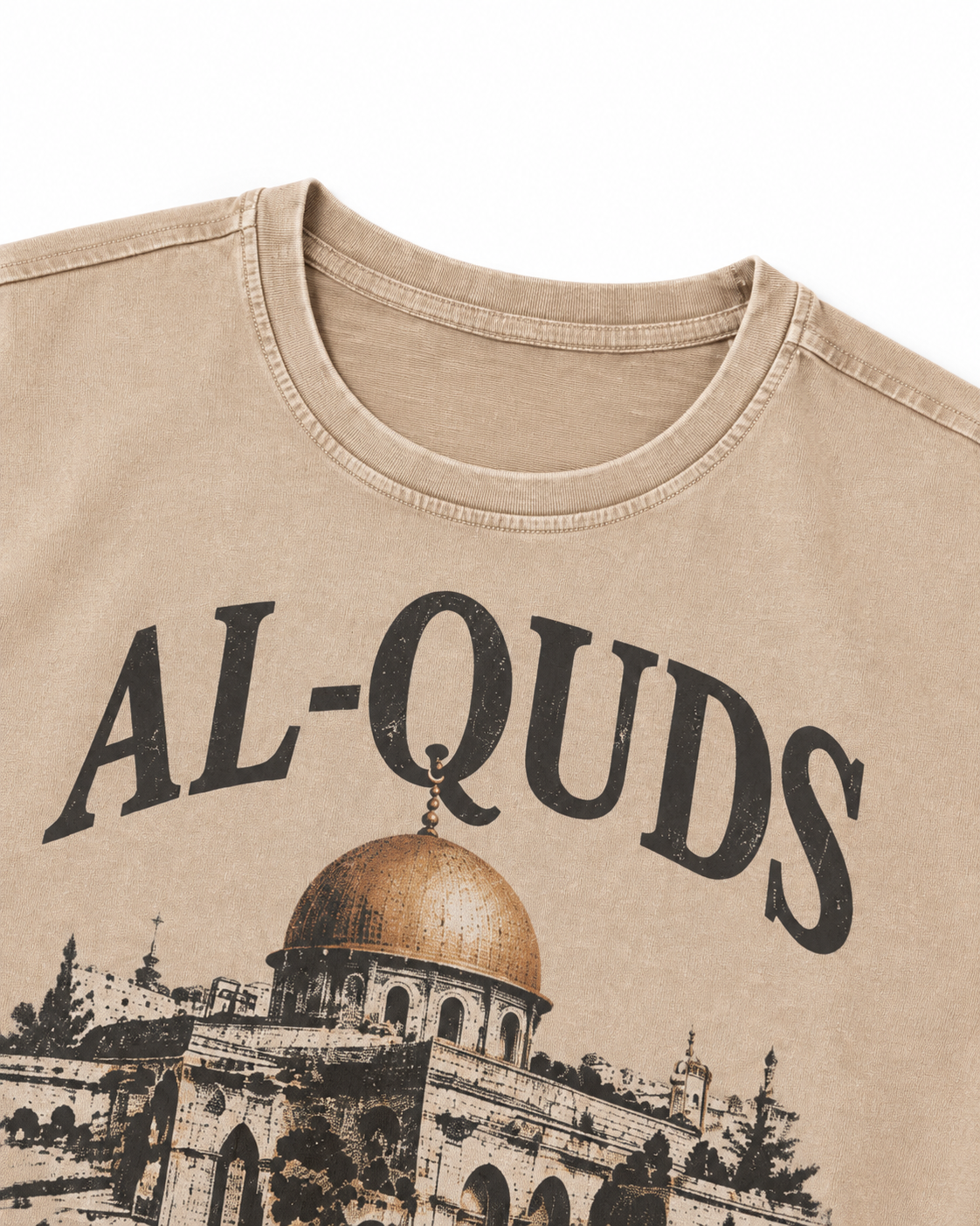 Al-Quds Washed Oversized Tee