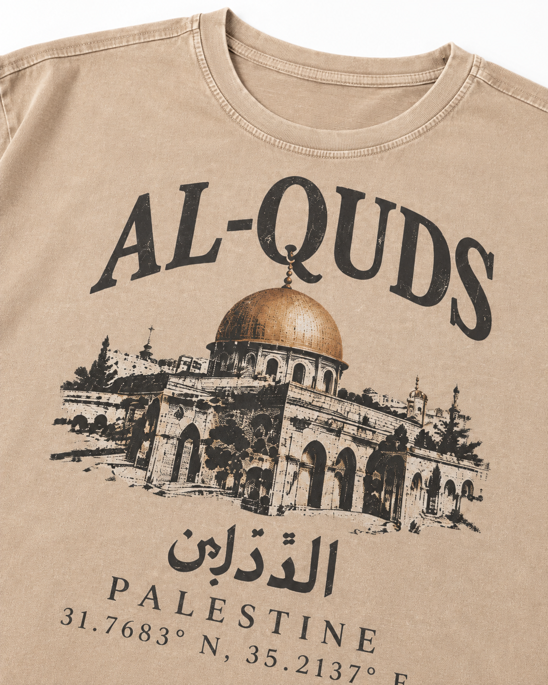 Al-Quds Washed Oversized Tee