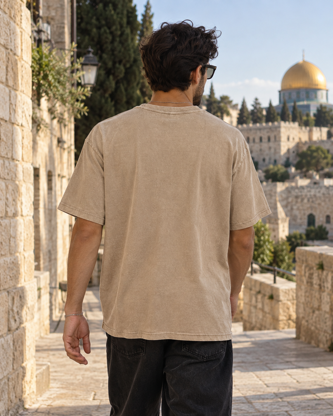 Al-Quds Washed Oversized Tee