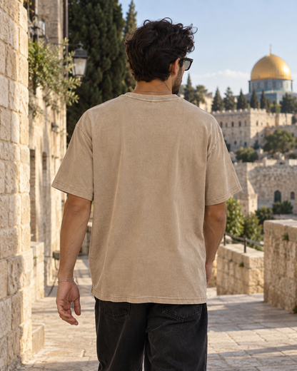 Al-Quds Washed Oversized Tee