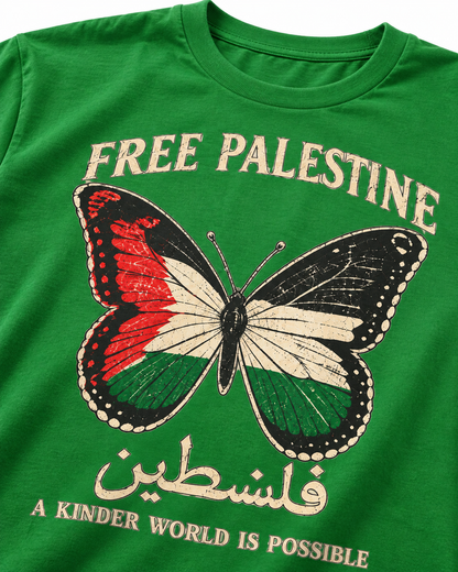 Free Palestine Butterfly Tee