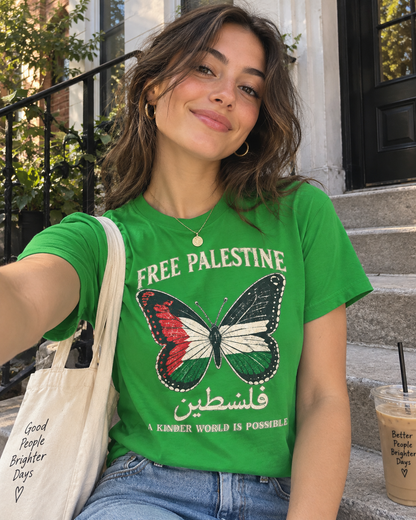 Free Palestine Butterfly Tee