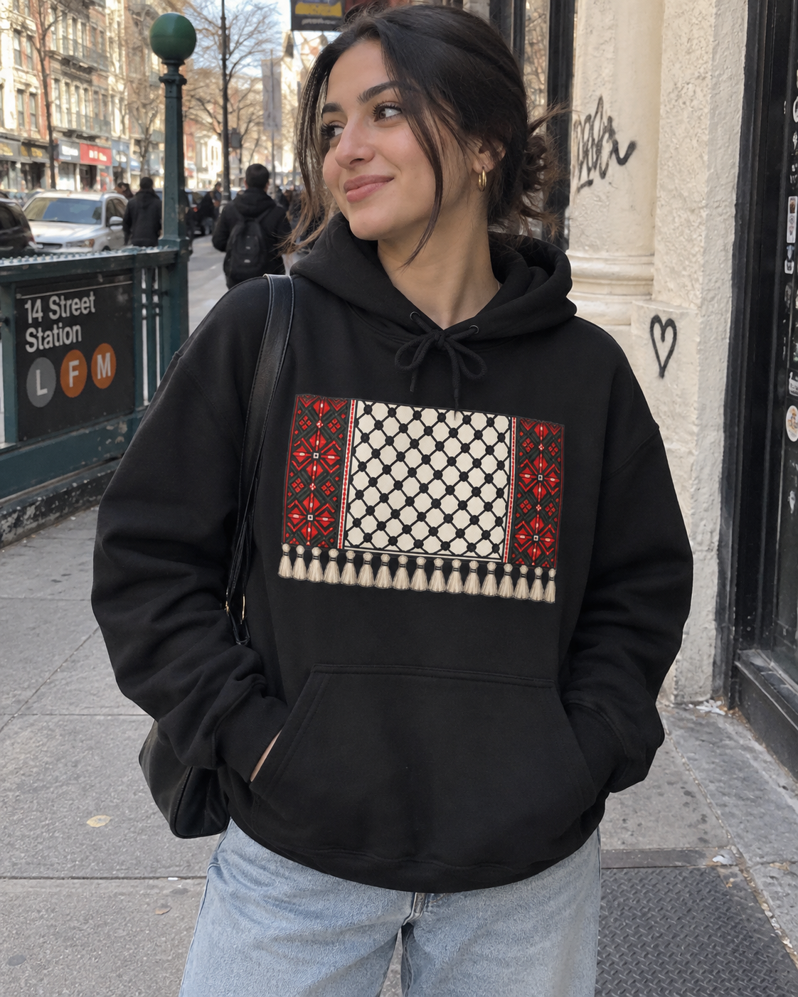 Keffiyeh Tatreez Hoodie