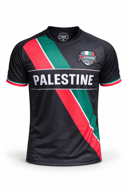 T-shirt Palestine United United We Stand Noir
