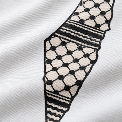 Palestine Keffiyeh Map Oversized Tee