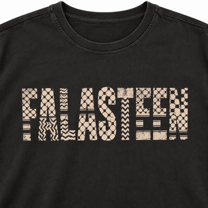 Falasteen Keffiyeh Washed Oversized Tee