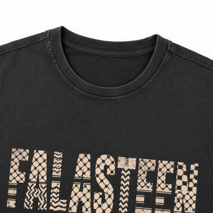 Falasteen Keffiyeh Washed Oversized Tee