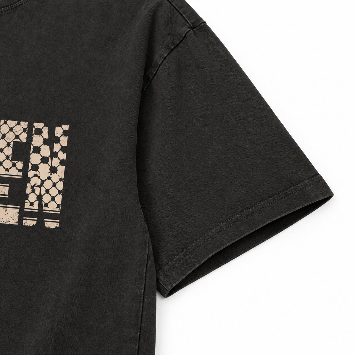 Falasteen Keffiyeh Washed Oversized Tee