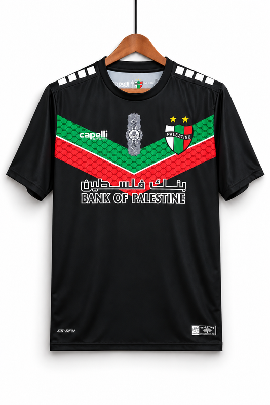 Palestino 2022-2023 Auswärtstrikot Schwarz 